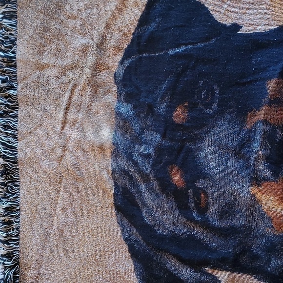 Linda Picken Rottweiler 50"x60" Tapestry Throw Blanket - Picture 6 of 7